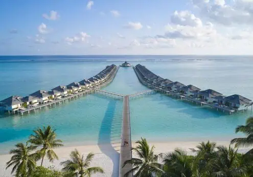 Maldives - Sky Life Holidays - سكاي لايف للعطلات water villa aerial - Maldives